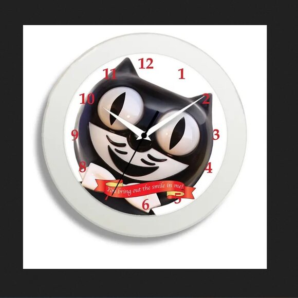 Kit Cat Klock 12" round wall clock Smile - Picture 1 of 1